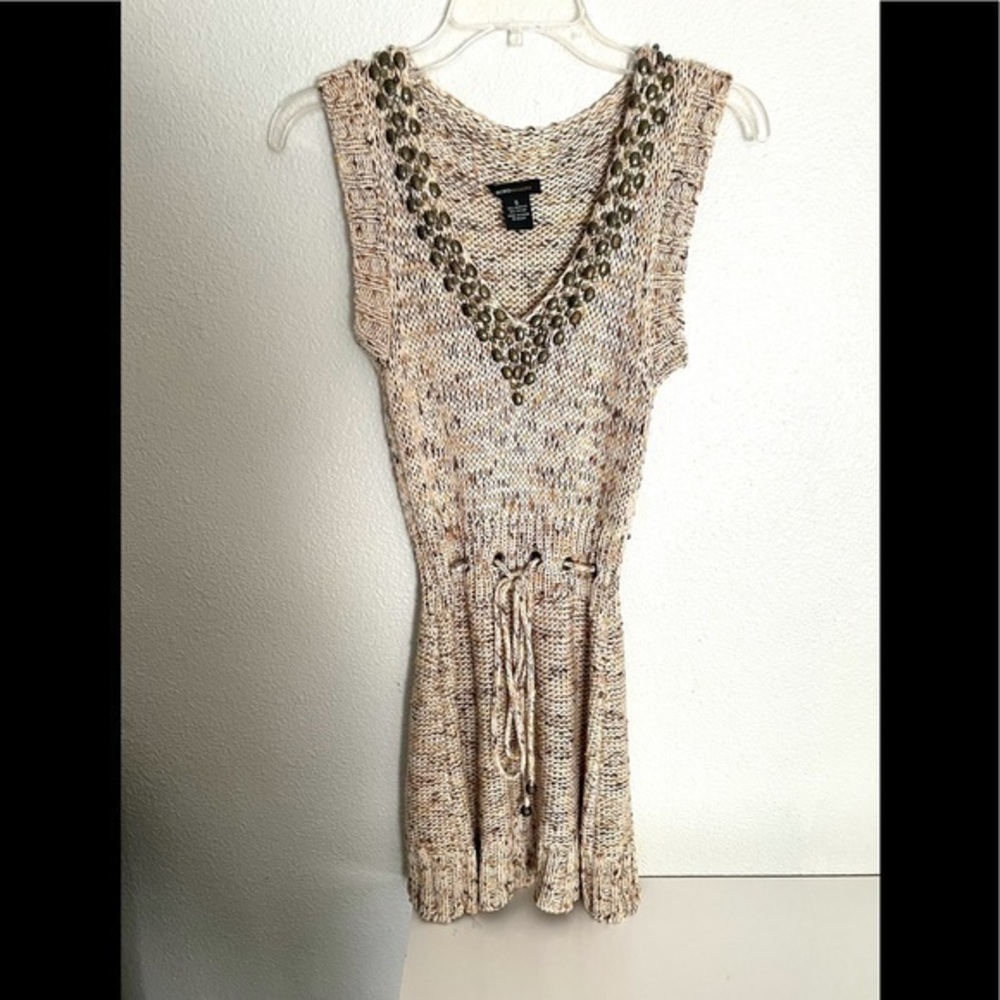 BCBGMAXAZRIA Sudded knit bohemian dress size small